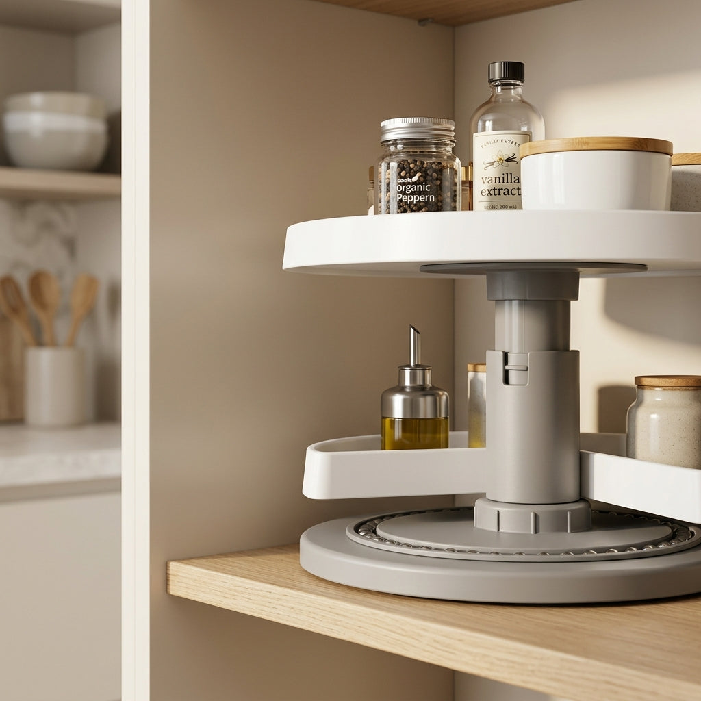 NUVORA SpinStore™ 360° Rotating Under-Sink Organizer